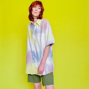 Tulliano Silk Tie Dye Shirt